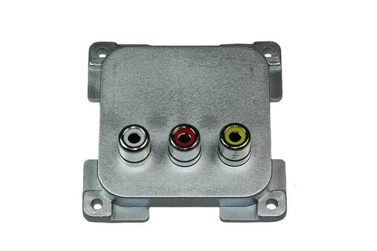 C-line video en audio contactdoos zilver - verpakt