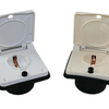 Schuko buiten wandcontactdoos wit voor caravan en camper - zonder verkoopverpakking