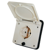 Schuko buiten wandcontactdoos beige voor caravan en camper - zonder verkoopverpakking