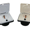 Schuko buiten wandcontactdoos beige voor caravan en camper