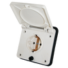 Schuko buiten wandcontactdoos wit voor caravan en camper - zonder verkoopverpakking