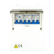 Ngk zekeriast 6-modules met dubbelpolige zekeringautomaten b10a en b16a en 30ma aardlekschakelaar - afbeelding 1