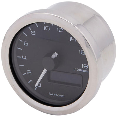 Daytona toerenteller velona 60 rpm velona,sw led-blue 18000 rpm