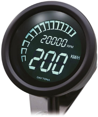 Daytona tachometer velona 60 dark twin speedometer velona twin s 60mm 399km h