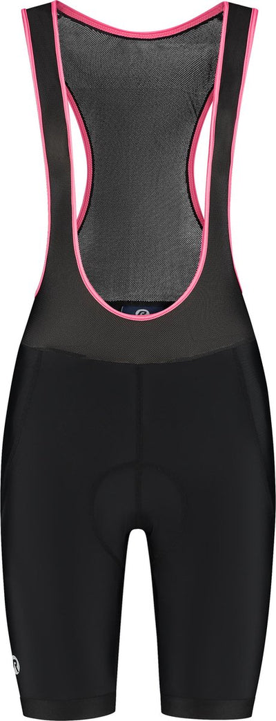 Rogelli core korte fietsbroek dames - bretels - zwart roze - l