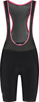 Rogelli core dames korte fietsbroek - bretels - zeem - zwart roze