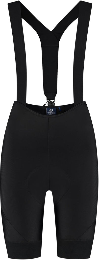 Rogelli detach ii fietsbroek dames - met zeem en bretels - wielrenbroek - zwart - maat m