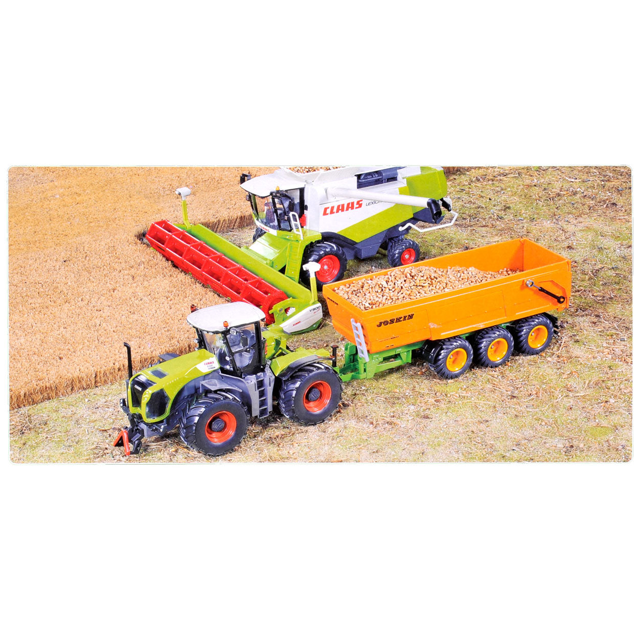 Siku 3271, claas xerion 5000 tractor, 1:32, metaal kunststof, groen, ackermann-besturing en trekhaak