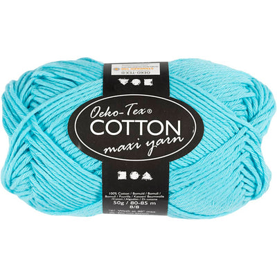 Creativ company katoengaren afm 8 8 l: 80-85 m turquoise - 50gr.