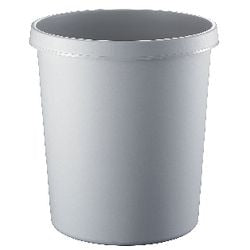 Prullenbak helit 18 liter lichtgrijs