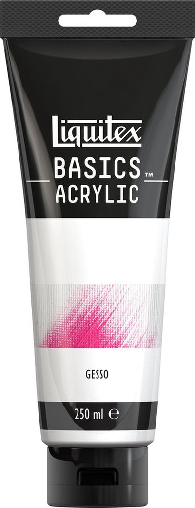 Liquitex 8870305 basics gesso 250 ml tube – acrylgrondverf malgrond | voor acrylverf mixed media