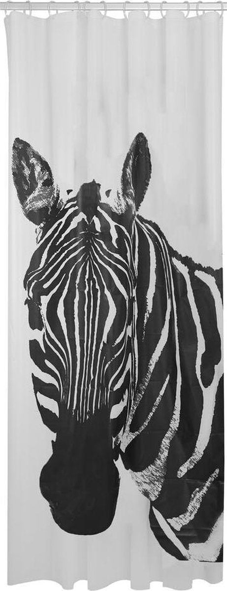Sealskin zebra douchegordijn 180x200 cm - peva - zwart wit