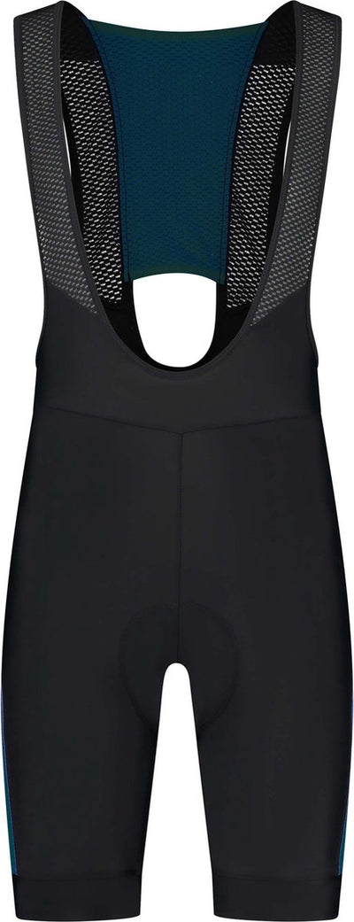 Rogelli tyro ii korte fietsbroek - met bretels - heren - blauw, zwart - maat 3xl