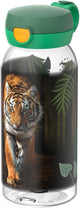 Mepal drinkfles met flipdop campus - 600 ml - waterfles kinderen - lekdicht - hygiënische deksel - wild tiger