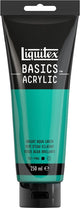 Liquitex 88700233 basics acrylverf bright aqua green – 250 ml | kunstenaars acrylverf | middelmatige viscositeit | lichtechte kleur voor schilderen canvas