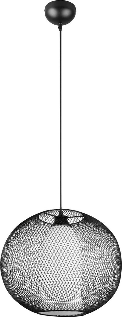 Trio filo - hanglamp - zwart mat - excl. 1x e27 4,9 w - plafondbevestiging - in hoogte verstelbaar