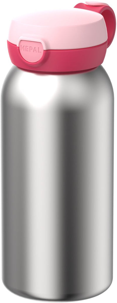 Mepal isoleerfles met flipdop campus - 500 ml - waterfles rvs - lekdicht - hygiënische deksel - cool pink
