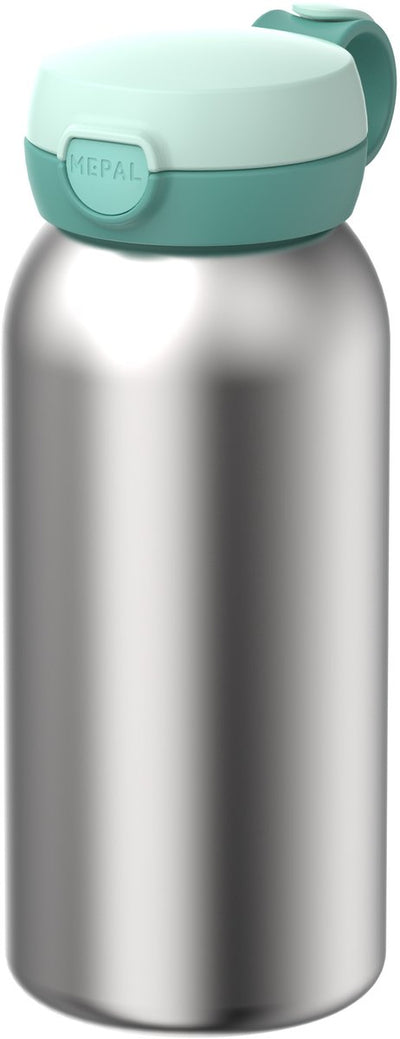 Mepal isoleerfles met flipdop campus - 500 ml - waterfles rvs - lekdicht - hygiënische deksel - cool mint