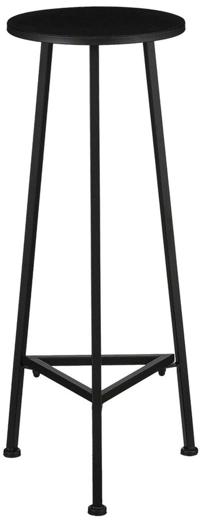 Mica decorations adine plantentafel - h80 x ø30 cm - metaal - zwart