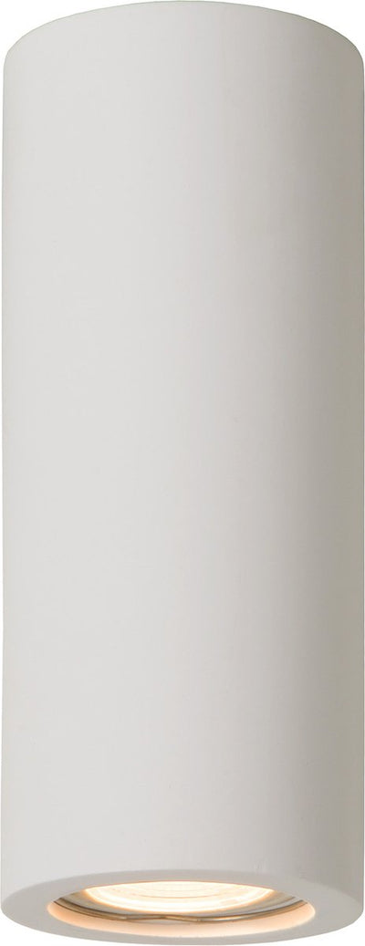 Lucide gipsy - plafondspot (plafondlamp) - ø 7 cm - 1xgu10 - wit - japandi