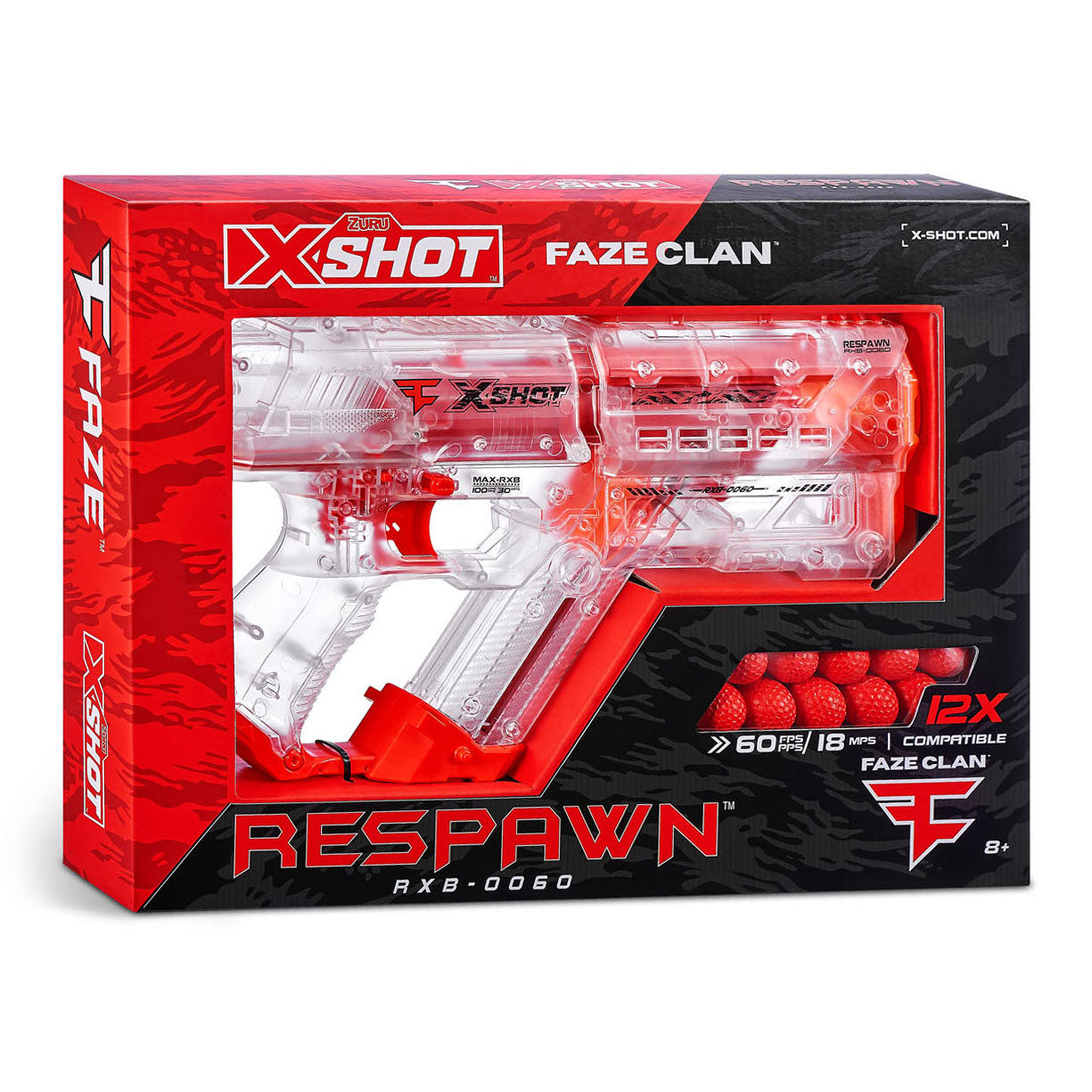 ZURU X-Shot Chaos Faze Respawn met 12 Dartballen