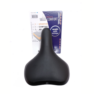 Selle comfort Comfort zadel Pure met Foam techniek. Zwart, zonder strop