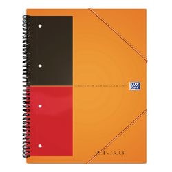 Spiraalblok oxford a5+ gelinieerd oranje