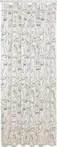 Sealskin mind - douchegordijn 180x200 cm - peva - zwart wit
