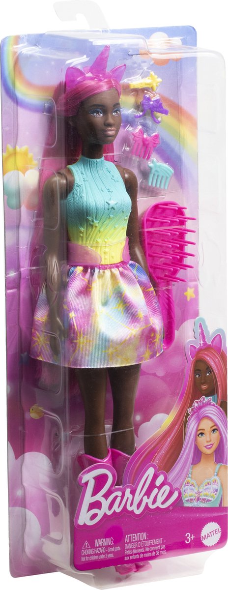Barbie a touch of magic - eenhoorn met rokje - pop