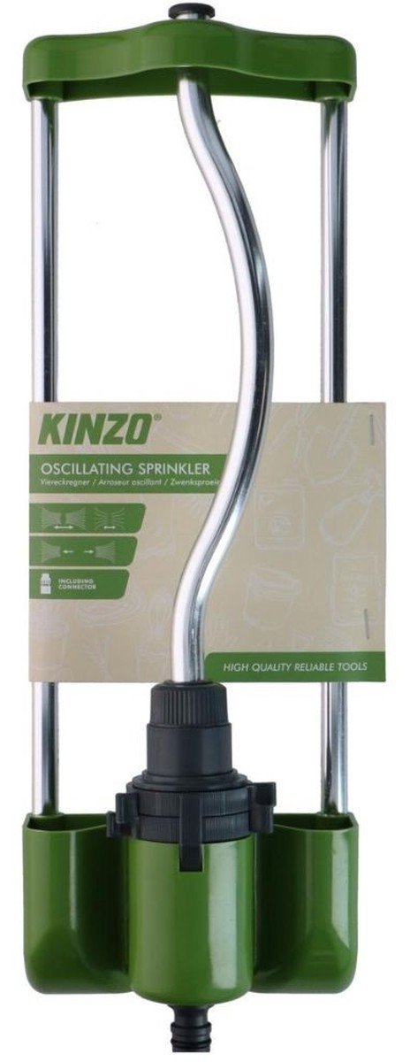 Kinzo zwenksproeier - sproeikop voor tuinslang - tuinsproeier voor moestuin en gazon - gazonsproeier cirkelsproeier - instelbare waterverdeling