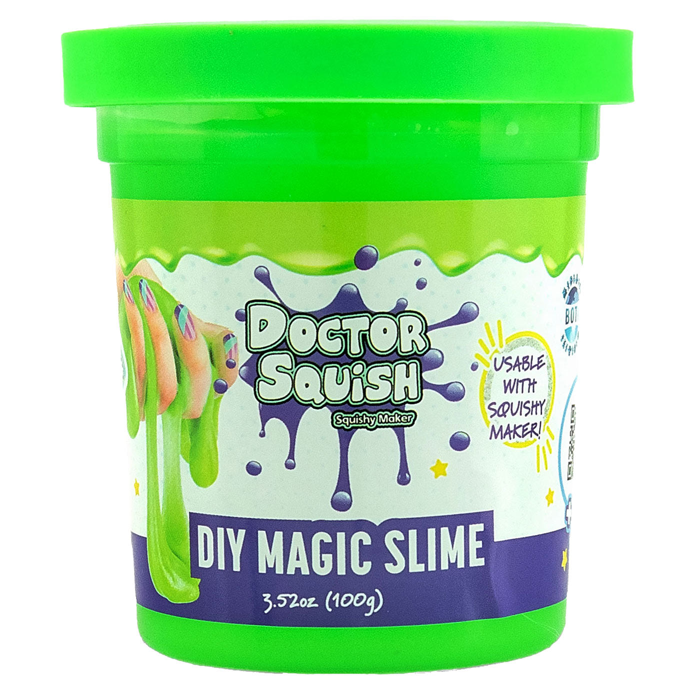 Boti doctor squish slijm value pack - groen en paars, 240 gram