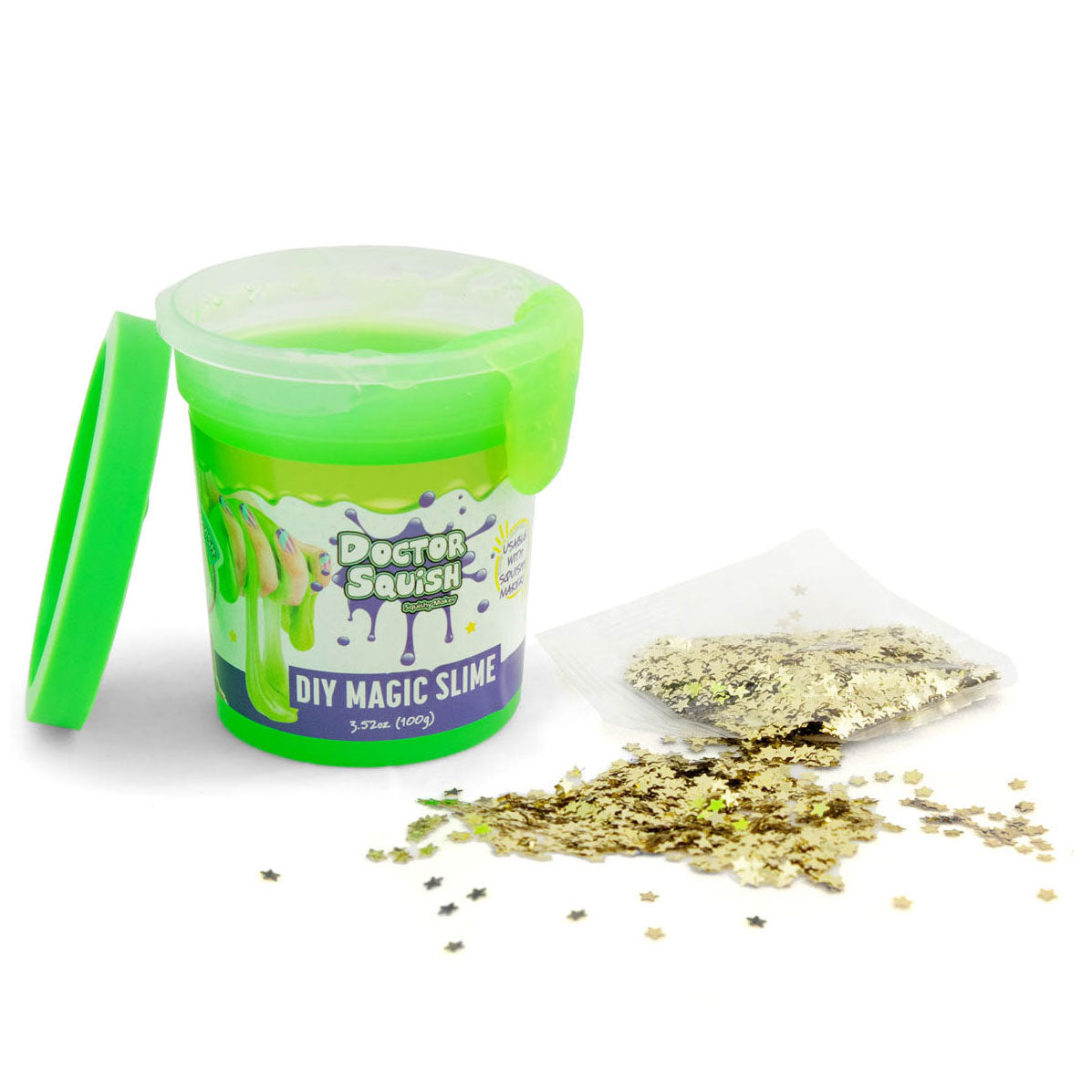 Boti doctor squish slijm value pack - groen en paars, 240 gram