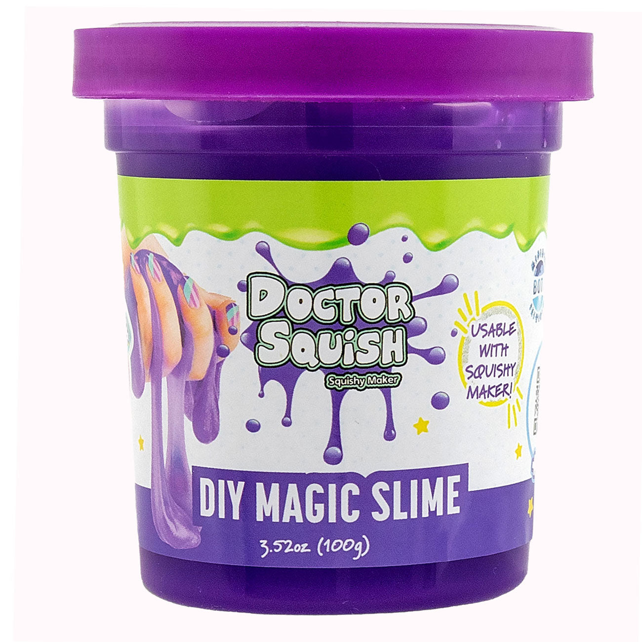 Boti doctor squish slijm value pack - groen en paars, 240 gram