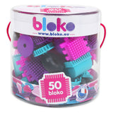 Boti Bloko Nopper Bouwblokken Roze, 50dlg. - afbeelding 1