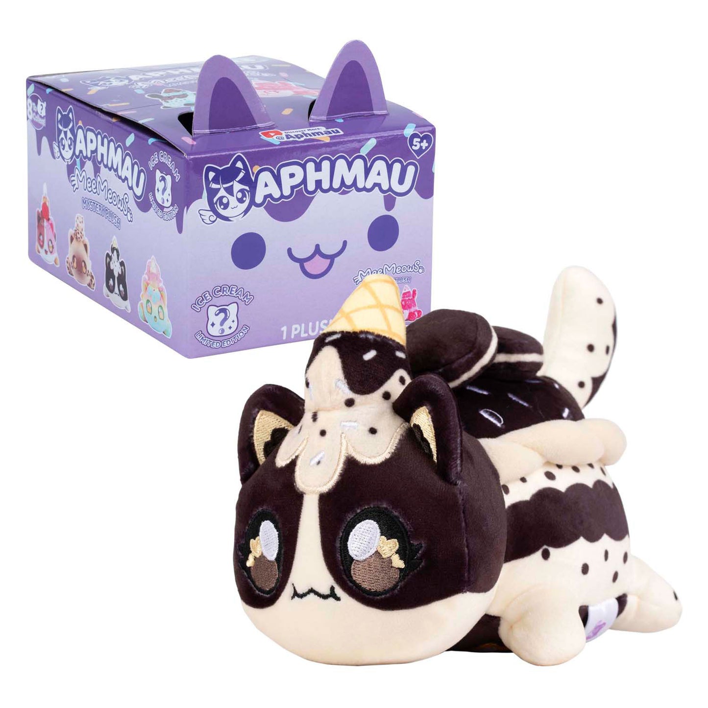 Boti aphmau mystery meemeows knuffel - ice cream