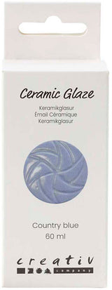 Creativ company keramiek glazuur 984-1101 c dekkend country blue - 60ml - afbeelding 1
