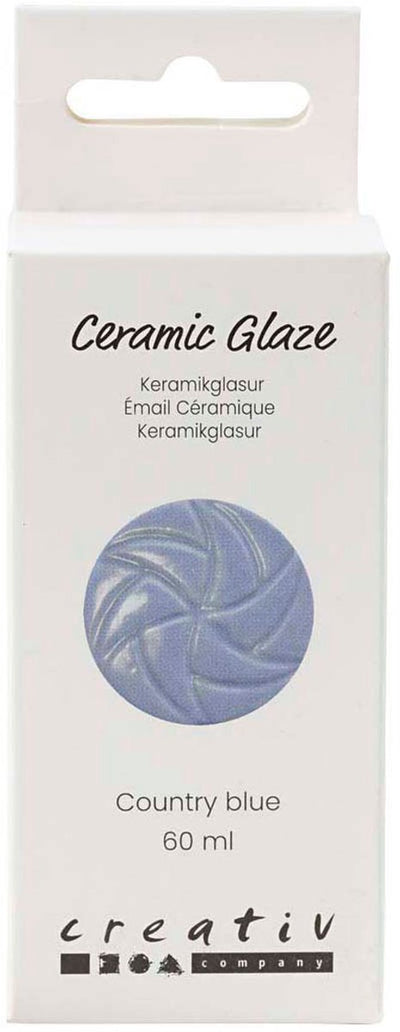 Creativ company keramiek glazuur 984-1101 c dekkend country blue - 60ml