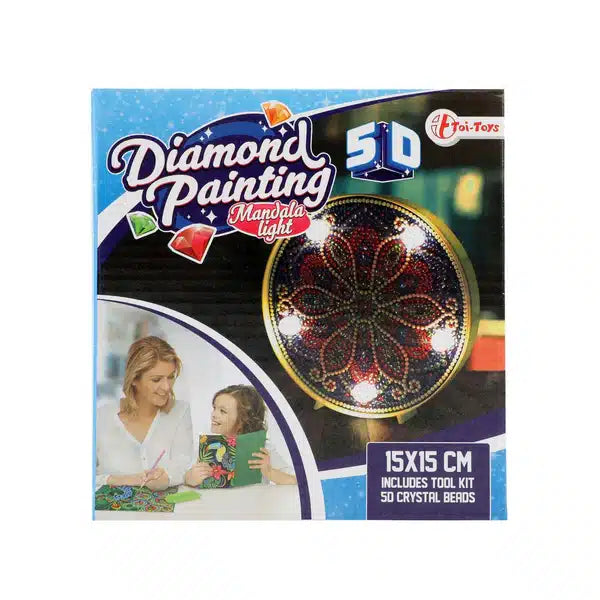 Toi-toys diamant painting mandala lamp