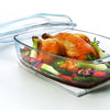 Pyrex schaal met deksel 4,3+2,2l