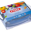 Pyrex schaal met deksel 4,3+2,2l