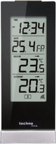 Technoline weerstation - ws 9767 - 64x165x45mm - hoogglans zwart zilver - met 1 buitensensor 30m - tl-ws9767