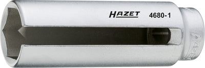 Hazet lambdasonde-dopsleutel 4680-1 · 1 2 inch (12,5 mm) vierkant hol · buiten-zeskant-profiel · sw 22 mm