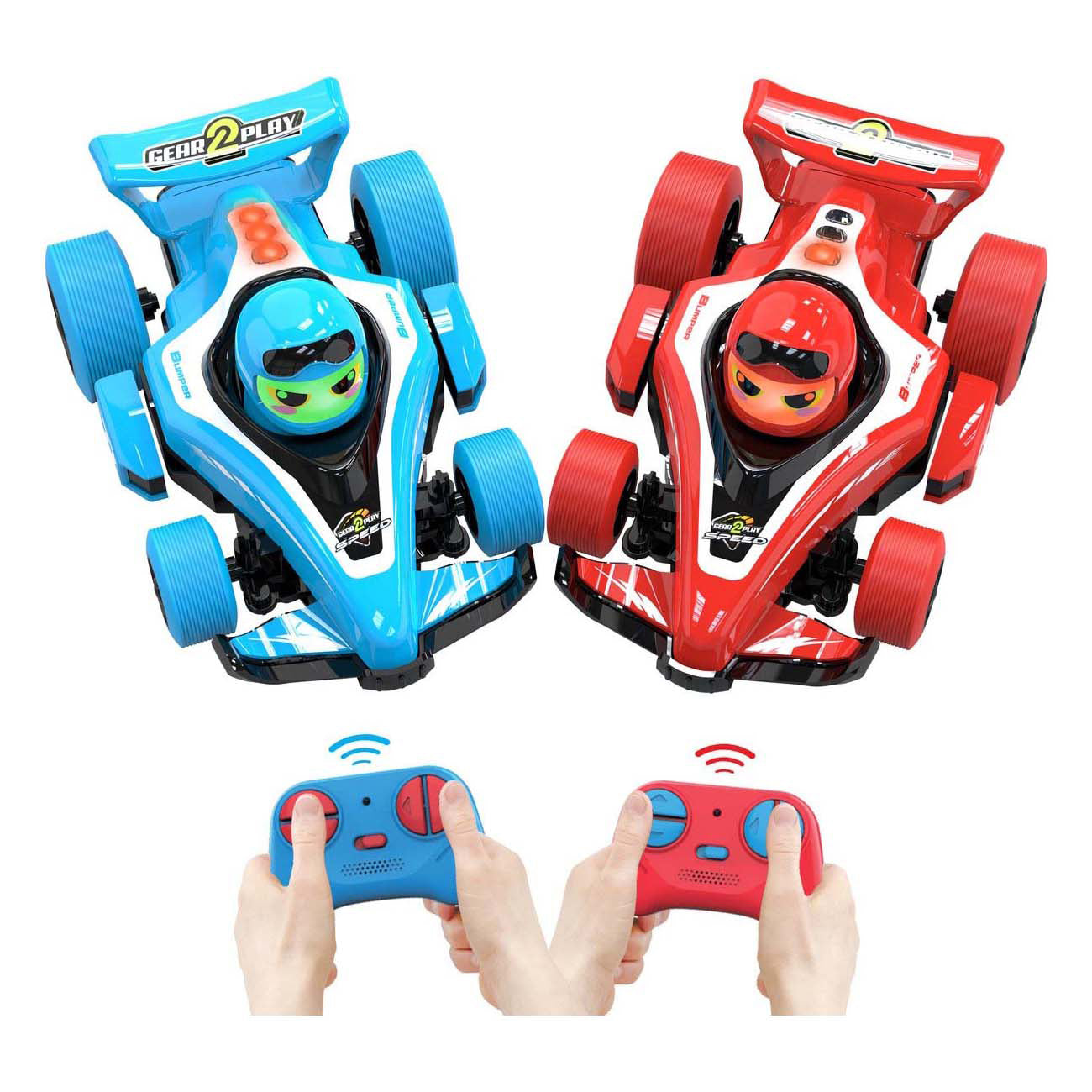 Gear2play r c formule 1 neon bumper botsauto's 2 in 1
