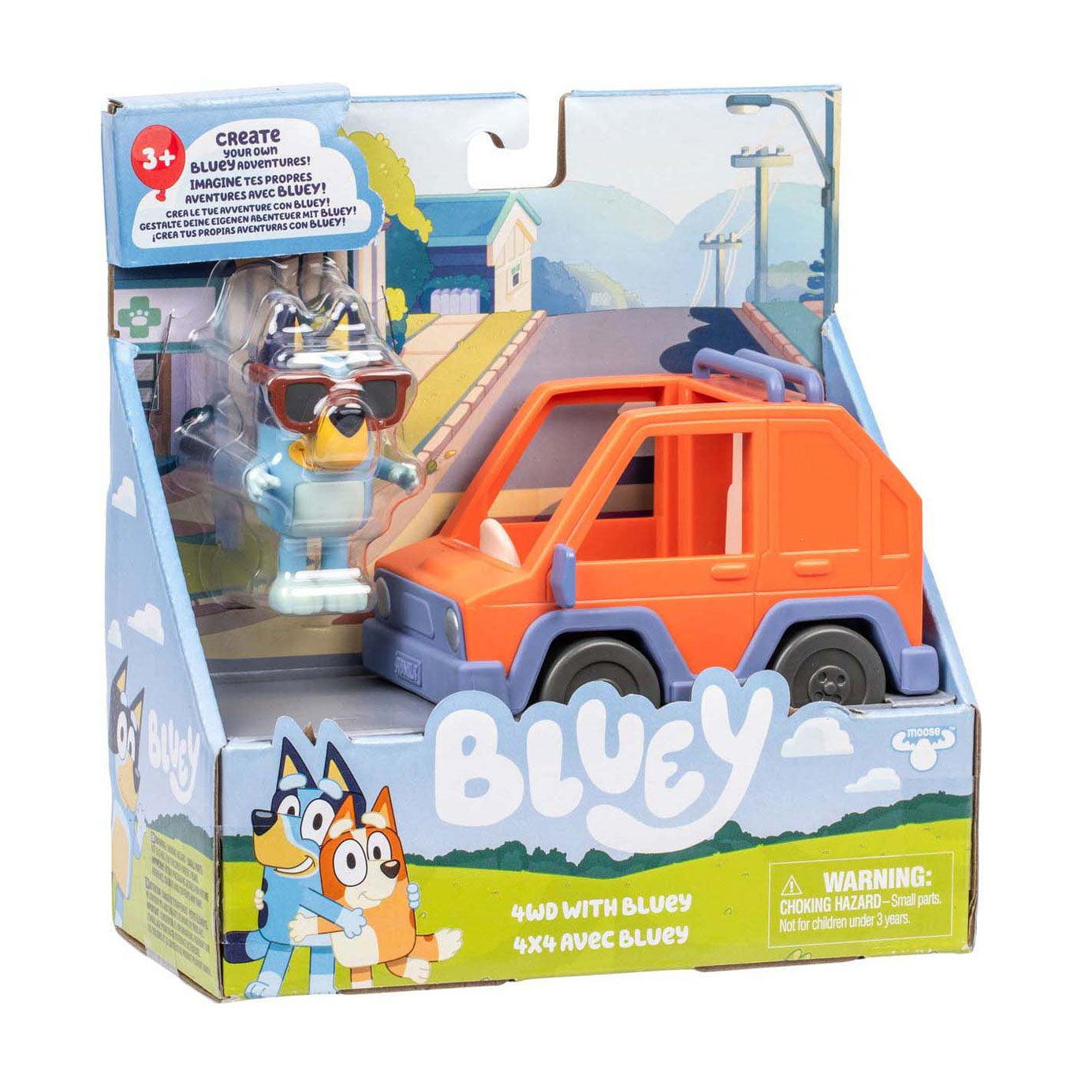Moose toys bluey basic vehicle 4wd bluey
