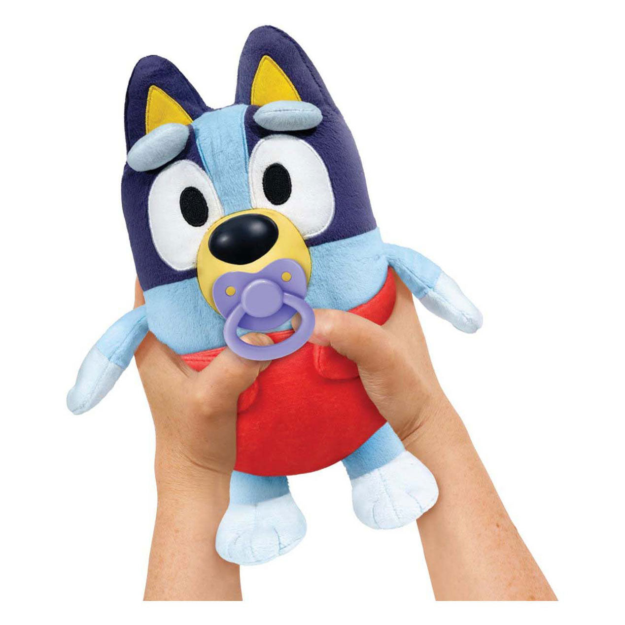 Moose toys baby bluey cuddle and care interactief pluchen knuffel