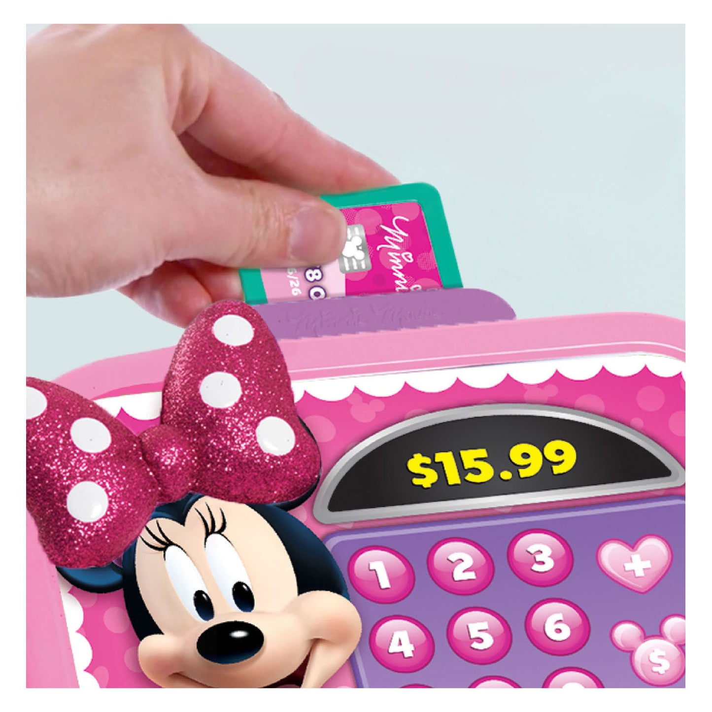 Spectron minnie bowtique speelgoedkassa met geluid - 10dlg.