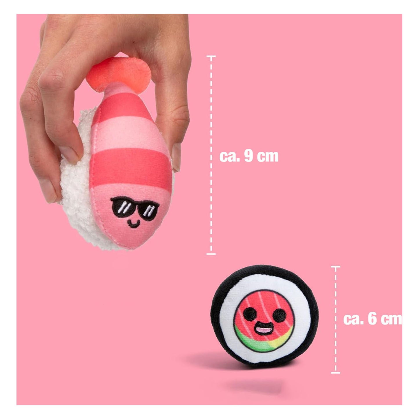 Just play emotional support sushi knuffels - kawaii pluche set