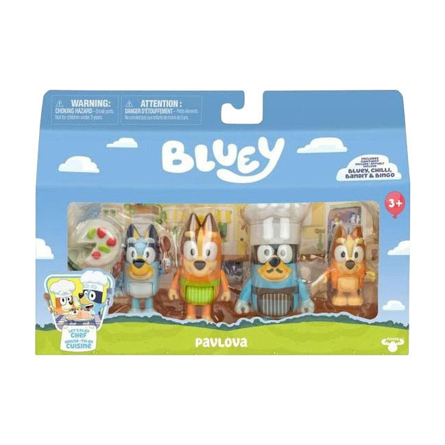 Moose toys bluey dessert speelset - 4 figuren