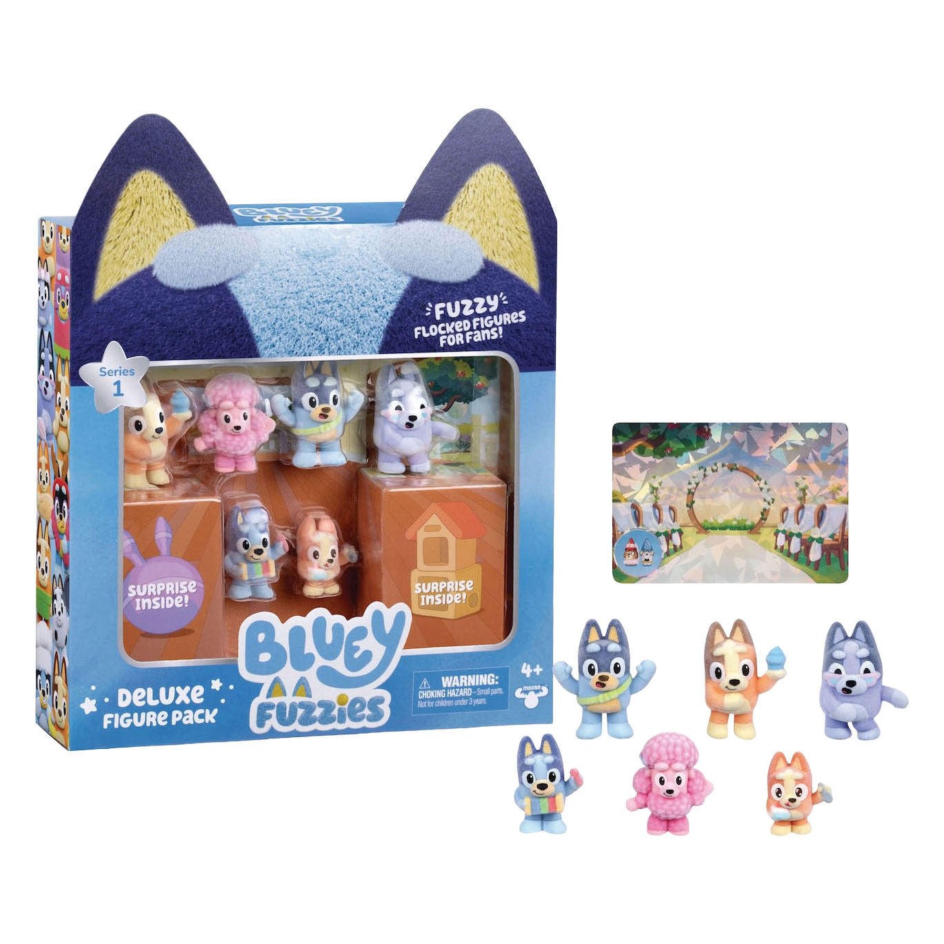 Moose toys bluey mini verzamelfiguren deluxe