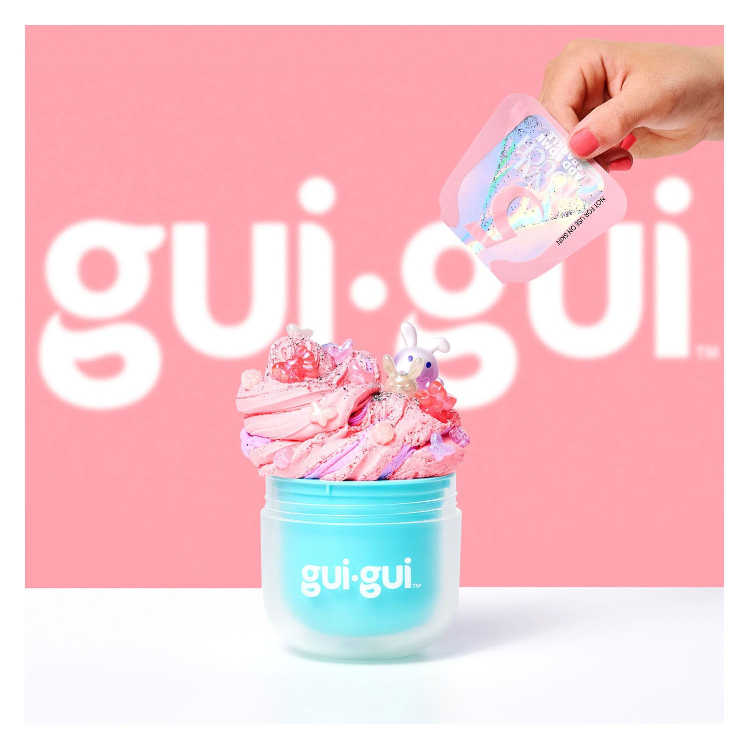 Moose toys gui gui slijm - single pack assortiment - maak je eigen sprankelende, geurende slime